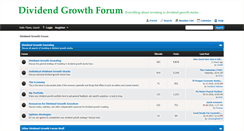 Desktop Screenshot of dividendgrowthforum.com